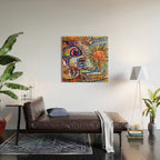 Sunny Life Graffiti Doodle Art by Emmanuel Signorino Wood Wall Art Gallery Image 2