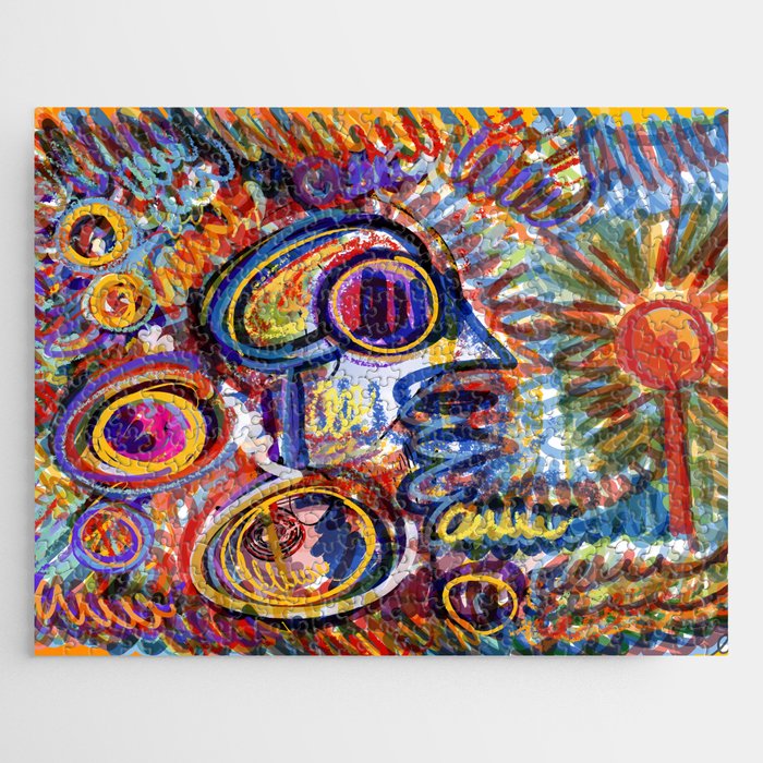 Sunny Life Graffiti Doodle Art by Emmanuel Signorino Jigsaw Puzzle Gallery Image 1