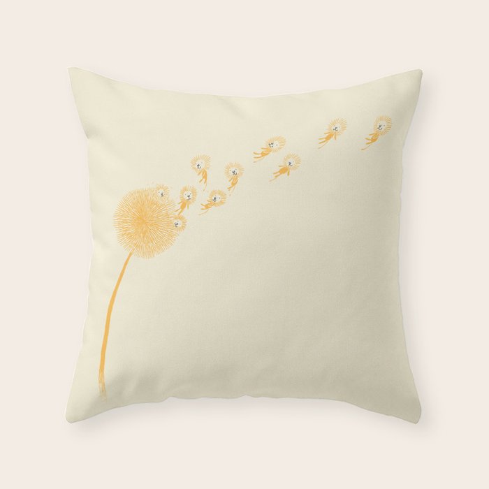 Dande-lions Throw Pillow Gallery Image 6