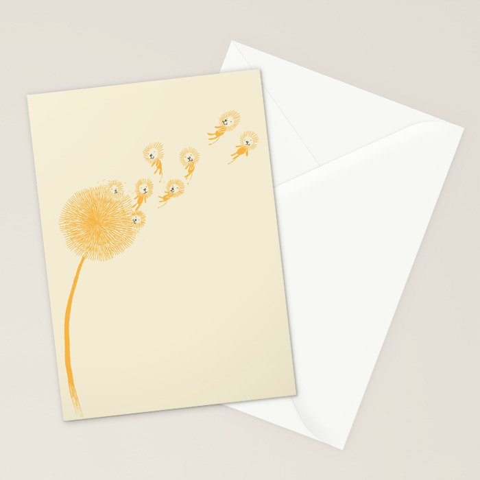 Dande-lions Stationery Card Gallery Image 2