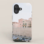 Walls of Dubrovnik | Pastel travel photography Croatia | Wanderlust vibes print iPhone Case Gallery Image 1