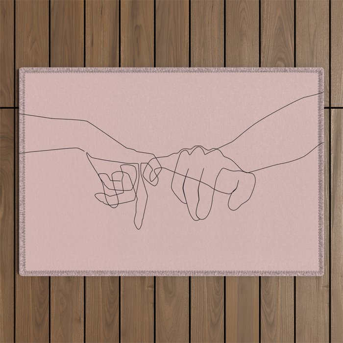 Blush Pinky Outdoor Rug Gallery Image 1