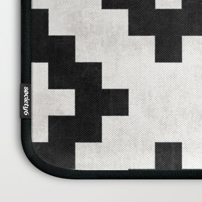 Urban Tribal Pattern No.16 - Aztec - Concrete and Wood Laptop Sleeve Gallery Image 3