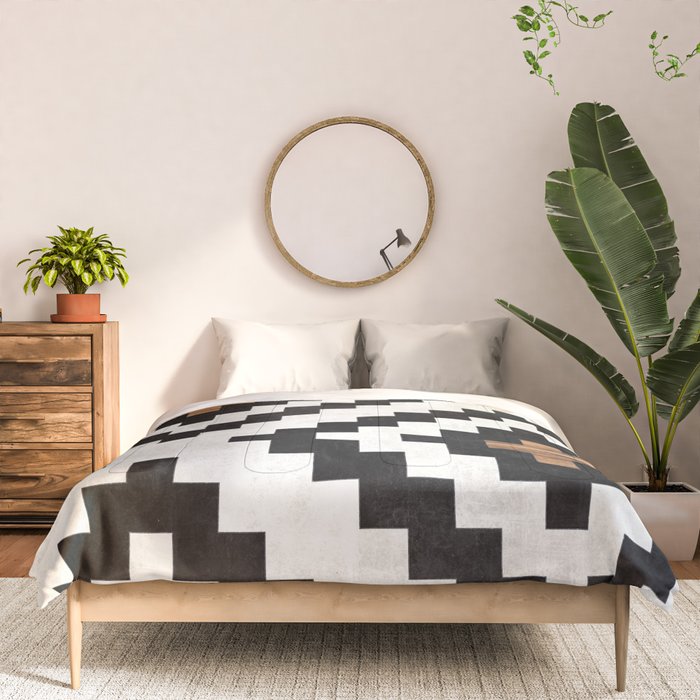 Urban Tribal Pattern No.16 - Aztec - Concrete and Wood Comforter Gallery Image 3