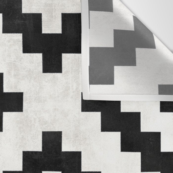 Urban Tribal Pattern No.16 - Aztec - Concrete and Wood Wall Tapestry Gallery Image 3