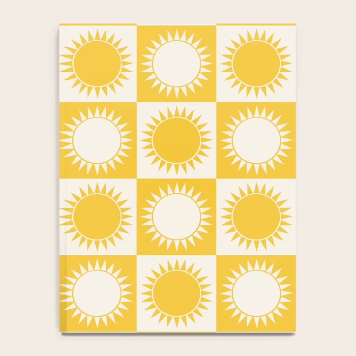 Sunshine Check - yellow Notebook Gallery Image 4