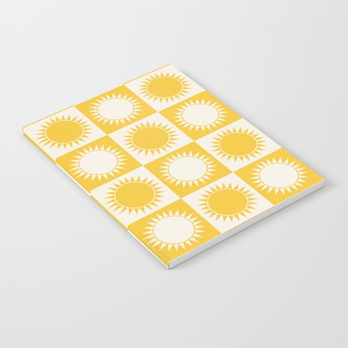 Sunshine Check - yellow Notebook Gallery Image 1