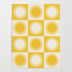 Sunshine Check - yellow Poster Gallery Image 4