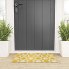 Sunshine Check - yellow Welcome Mat Gallery Image 3
