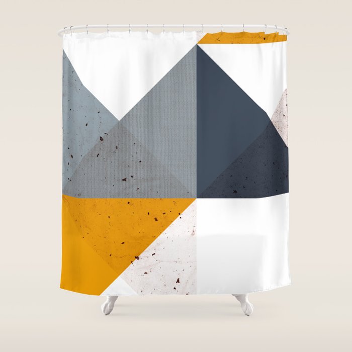 Modern Geometric 19/2 Shower Curtain Gallery Image 1