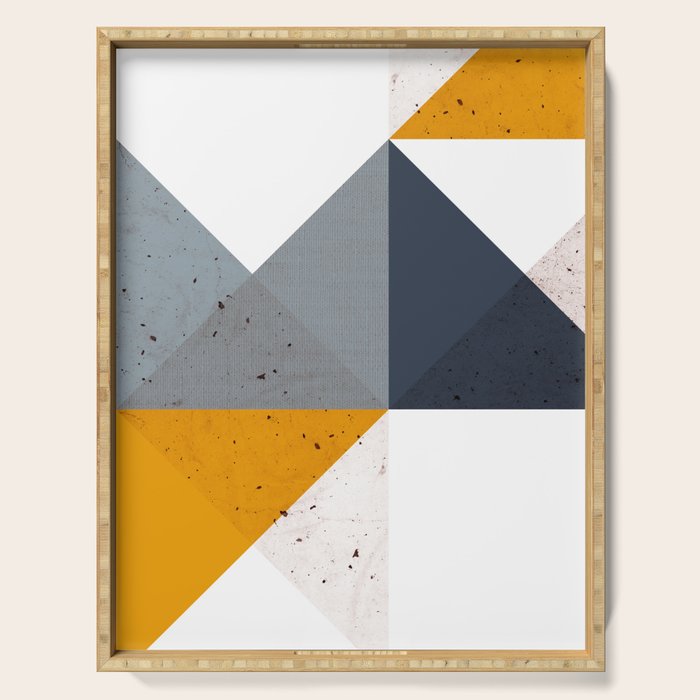 Modern Geometric 19/2 Serving Tray Gallery Image 1