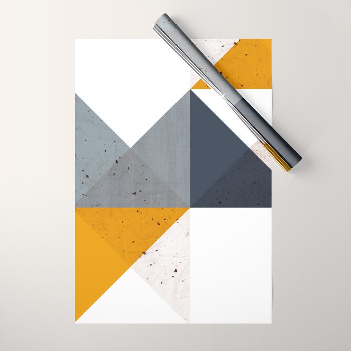 Modern Geometric 19/2 Wrapping Paper Gallery Image 1