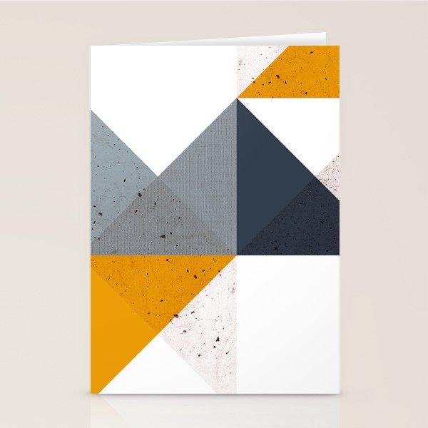 Modern Geometric 19/2 Stationery Card Gallery Image 1