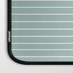 Minimal Line Curvature VII Sage Green Mid Century Modern Arch Abstract Laptop Sleeve Gallery Image 3