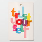 Trust Yourself Typography Cutting Board Gallery Image 1