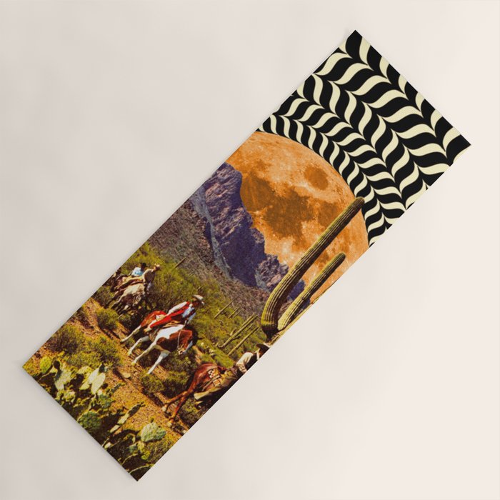 Illusionary Cowboys Yoga Mat Gallery Image 1