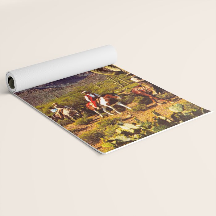 Illusionary Cowboys Yoga Mat Gallery Image 2