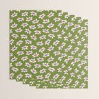 Olive and Purple - Retro Daisies  Wrapping Paper Gallery Image 3