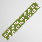 Olive and Purple - Retro Daisies  Table Runner Gallery Image 3
