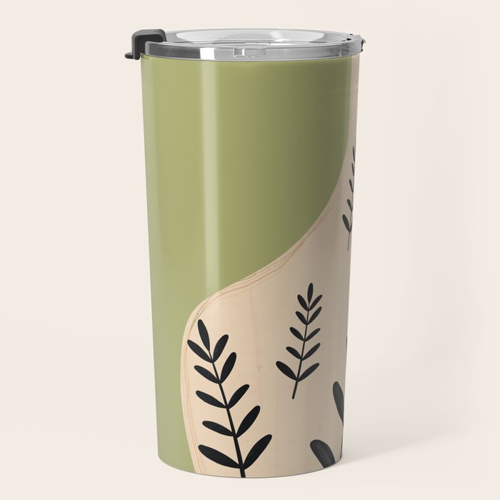 Minimal Abstract Art Vase 22 Travel Mug Gallery Image 3