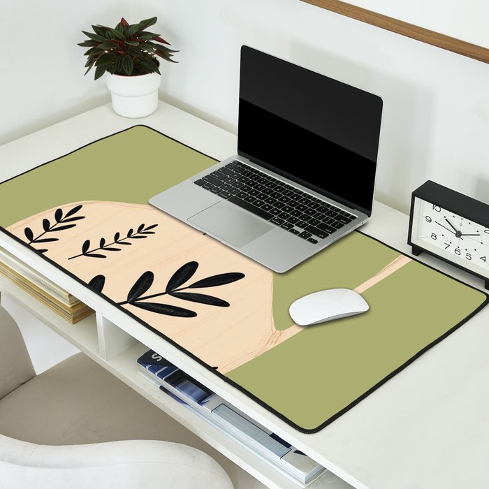 Minimal Abstract Art Vase 22 Desk Mat Gallery Image 2
