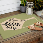 Minimal Abstract Art Vase 22 Outdoor Rug Gallery Image 2