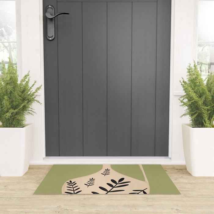 Minimal Abstract Art Vase 22 Welcome Mat Gallery Image 3