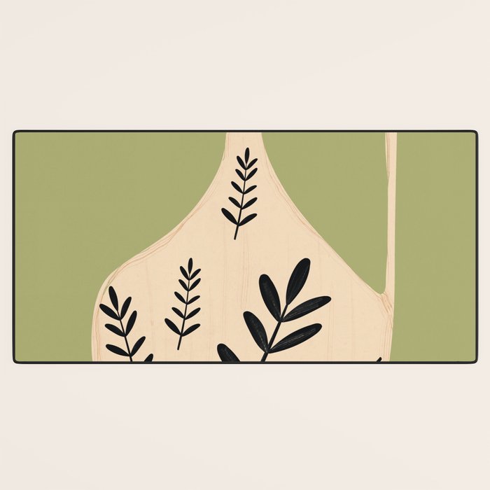 Minimal Abstract Art Vase 22 Desk Mat Gallery Image 3