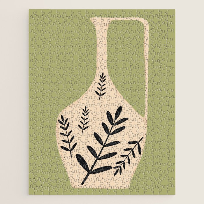 Minimal Abstract Art Vase 22 Jigsaw Puzzle Gallery Image 1