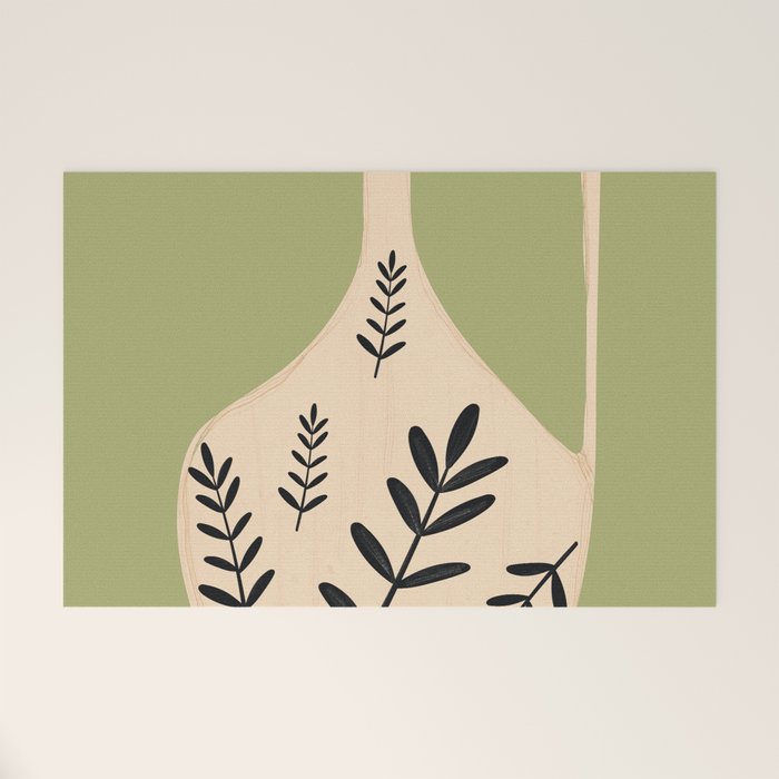 Minimal Abstract Art Vase 22 Welcome Mat Gallery Image 1