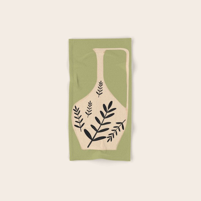 Minimal Abstract Art Vase 22 Bath Towel Gallery Image 1