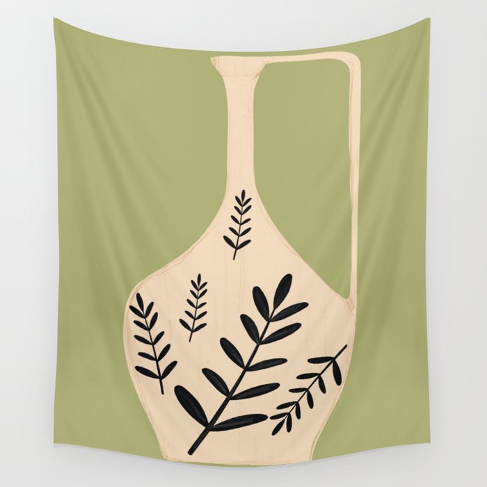 Minimal Abstract Art Vase 22 Wall Tapestry Gallery Image 4