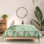 White Beauty on Green Comforter Gallery Image 3