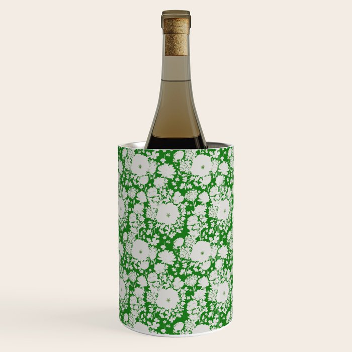 White Beauty on Green Wine Chiller Gallery Image 1