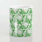 White Beauty on Green Coffee Mug Gallery Image 4