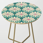 Flower Power - Teal, Pink and Off-white Side Table Gallery Image 2