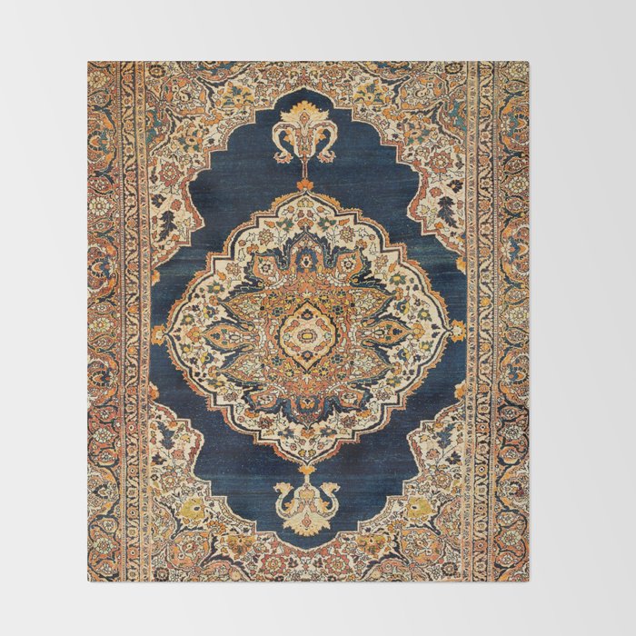 Tabriz Azerbaijan Northwest Persian Rug Print Throw Blanket Gallery Image 2