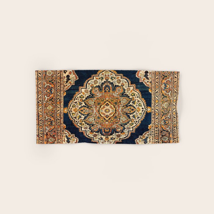 Tabriz Azerbaijan Northwest Persian Rug Print Bath Towel Gallery Image 1