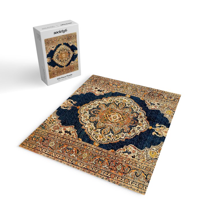 Tabriz Azerbaijan Northwest Persian Rug Print Jigsaw Puzzle Gallery Image 2