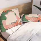 The Bookish Frog Pillow Sham Gallery Image 2
