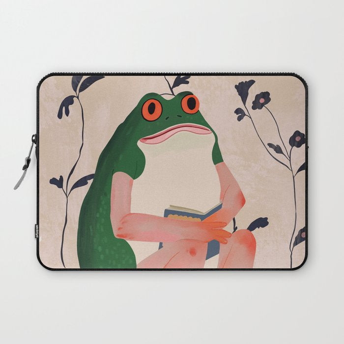 The Bookish Frog Laptop Sleeve Gallery Image 1