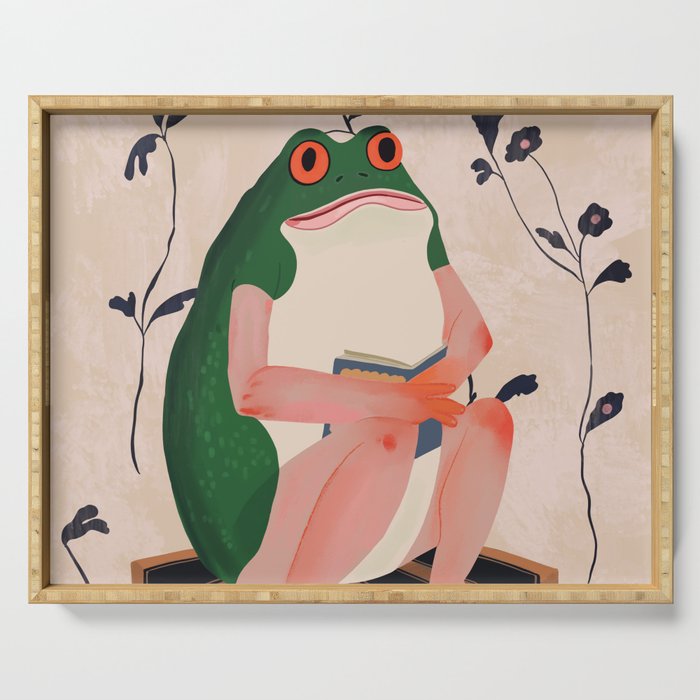 The Bookish Frog Serving Tray Gallery Image 1