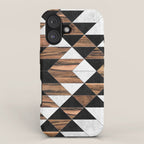 Urban Tribal Pattern No.9 - Aztec - Concrete and Wood iPhone Case Gallery Image 1
