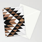 Urban Tribal Pattern No.9 - Aztec - Concrete and Wood Stationery Card Gallery Image 2