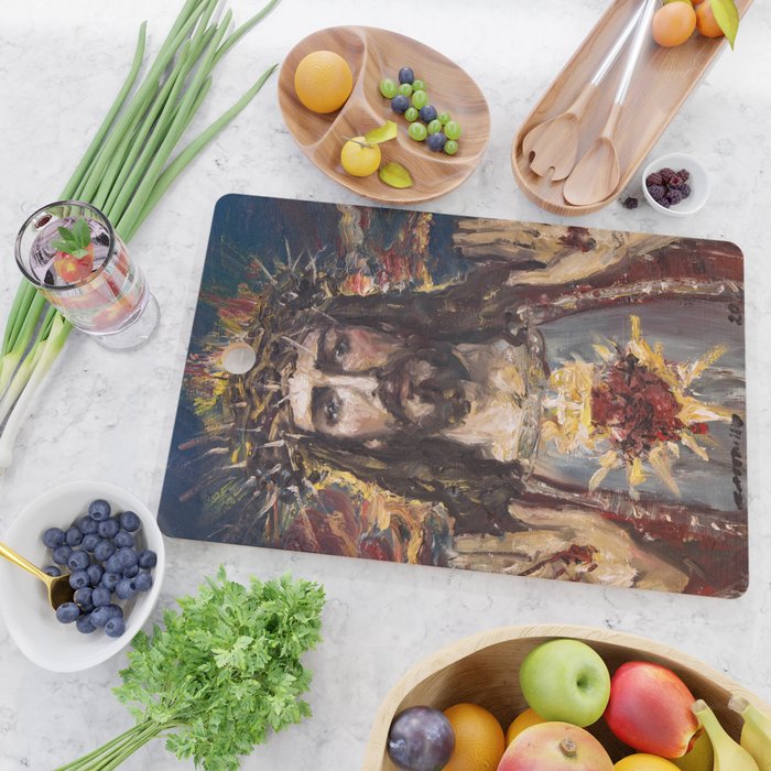 Cor Jesu Sacratissimum XIII Cutting Board Gallery Image 2