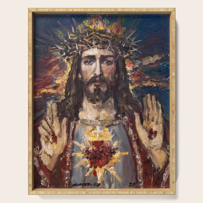 Cor Jesu Sacratissimum XIII Serving Tray Gallery Image 1