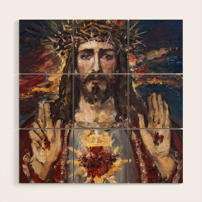 Cor Jesu Sacratissimum XIII Wood Wall Art Gallery Image 1