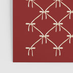 Bows & Ribbons Pattern XI Ruby Red Poster Gallery Image 3