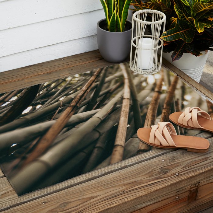 Bamboo Study 2 Outdoor Rug Gallery Image 2