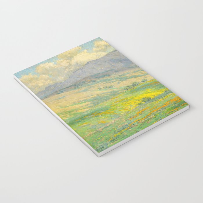 Granville Redmond Hazy Day in Antelope Valley, 1932 Oil Painting Vintage American Art Notebook Gallery Image 3